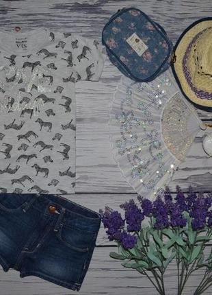 2 - 4 года 104 см обалденная фирменная натуральная футболка футболочка с принтом зебра