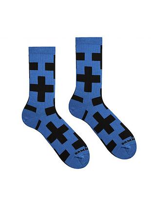 Шкарпетки sammy icon сині в чорний горох round blue