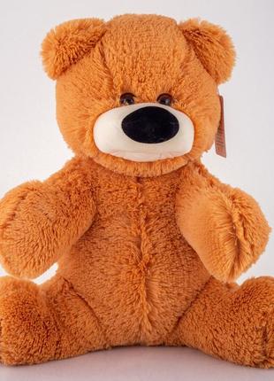 М'яка іграшка ведмедик бублик 70 см медовий1 фото