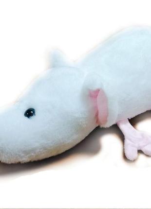 Мягкая игрушка крыса белая 28 см