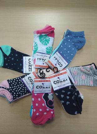 Шкарпетки для дівчинки, упаковка 3шт, короткі, розмір 23-26