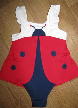 1, бу купальник  божья коровка размер 3 года crazy8