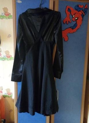 Черное платье сарафан2 фото