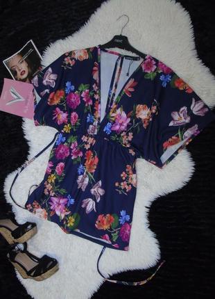 Принтовая  блузочка 14 размера boohoo