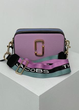 Сумка в стилі  marc jacobs the snapshot purple/blue