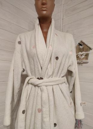 Тёплый плюшевый халат с карманами3 фото