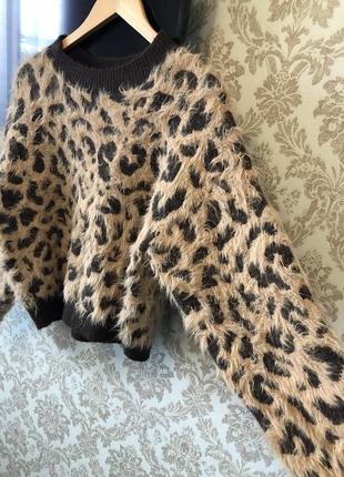 Шикарный свитер укороченый , леопард2 фото