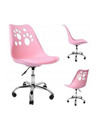 Кресло офисное, компьютерное b-881 розовое