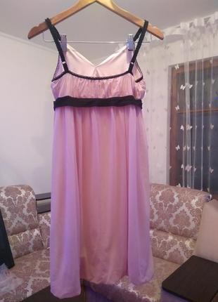 Вечернее платье цвета пудры с пайетками3 фото