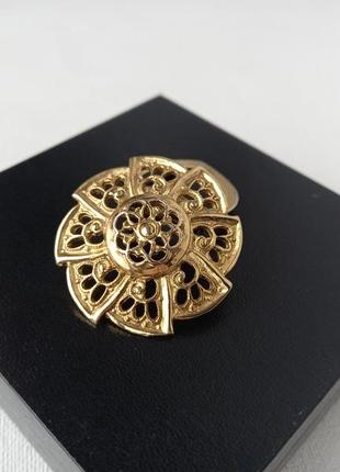 Винтажная брошь-зажим для шарфа