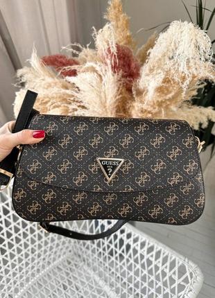 Жіноча шкіряна сумка guess cordelia сумочка через плече крос боді гесс