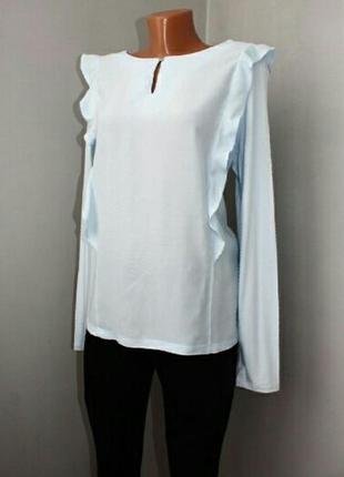 Трикотажна блуза , волани2 фото