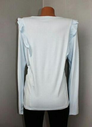 Трикотажна блуза , волани4 фото