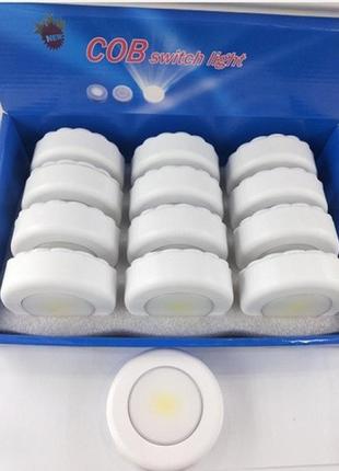 Ліхтарик світлодіодний настінний 12cob 8.5*2.6 см (без батарейок 3 шт.*ааа)