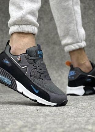 Кроссовки nike air max 90 cordura серо-черные