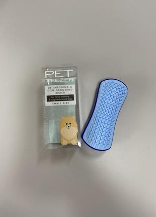 Щетка для распутывания шерсти собак pet teezer detangling &amp; dog grooming brush1 фото