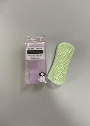 Щетка для распутывания шерсти собак pet teezer detangling &amp; dog grooming brush1 фото