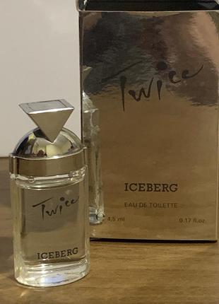 Iceberg twice edt 4,5ml винтажная миниатюра