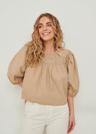 Топ з органічної бавовни з короткими рукавами na-kd