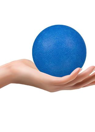 Массажный мяч gymtek 63 мм синий4 фото