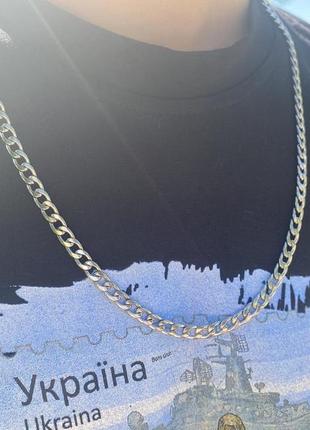 Цепочки мужские из нержавеющей стали панцирное плетение 5 мм 60 см