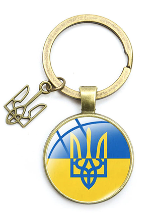 Брелок на ключе герб украины большой  ⁇  патриотический  ⁇ тризуб