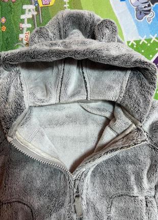 George теплая пушистая куртка-флиска на замочке4 фото
