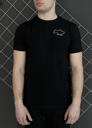 Футболка чорна карта україни