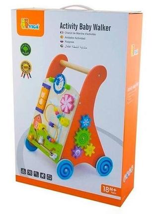 Ходунки-каталка viga toys (50950)3 фото