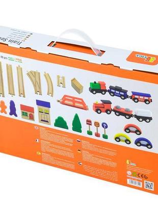 Залізниця viga toys, 49 деталей (56304)3 фото