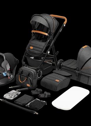 Універсальна коляска 3 в 1 lionelo amber grey graphite