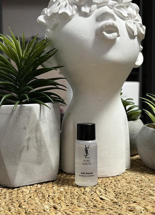 Оригинальный двухфазный пилинг для лица ysl yves saint laurent pure shots soft polish double essence оригинал жидкий пилинг для лица