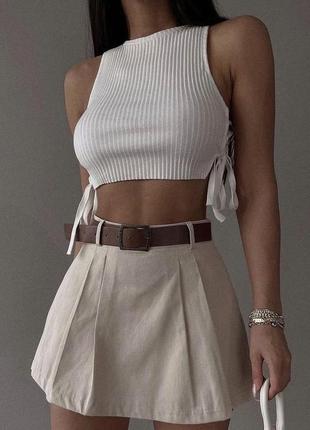 Шикарний топ zara  в рубчик