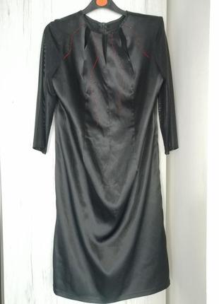Сукня атлас сітка1 фото