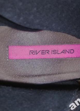 Босоножки = river island =100% нат. кожа 38-39р.6 фото