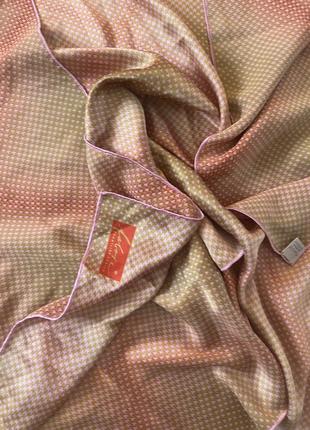 Брендовый шёлковый платок шаль пастельных тонов3 фото
