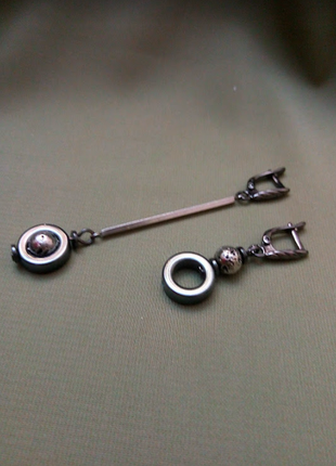 Стильний чокер кольє намисто намиста сережки браслети натуральні камені набір бохо2 фото