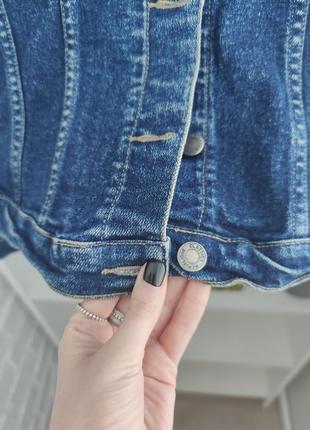 Джинсовка джинсівка куртка джинова денім деним синя приталена стильна якісна republique7 фото