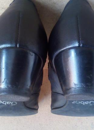 Туфлі gabor шкіряні чорні середній каблук2 фото