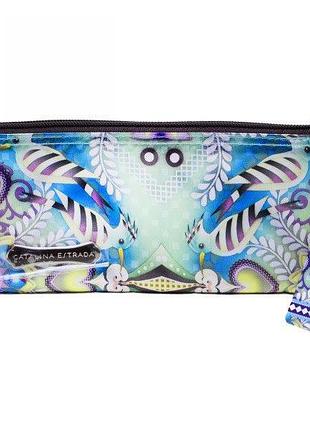 Пенал-косметичка "catalina" з 3 відділеннями на блискавці 10х21х2 см, тм kinderline, cter-12t-044