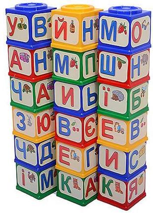 Дитячі кубики "абетка" тм юніка 0576