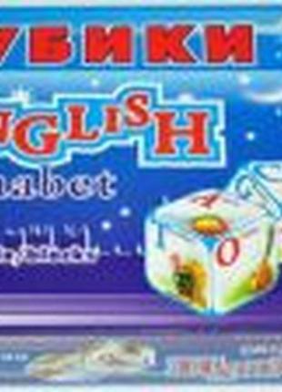 Кубики пластикові "англійська абетка" технок, 1325