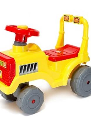 Каталка-толокар "бебі-трактор", жовтий, оріон, 931ж1 фото
