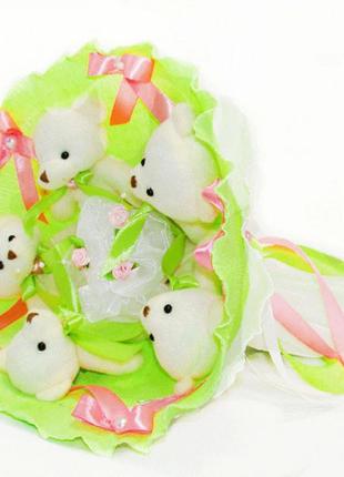 Букет з іграшок igratoria "ведмедики", лайм, 5344it