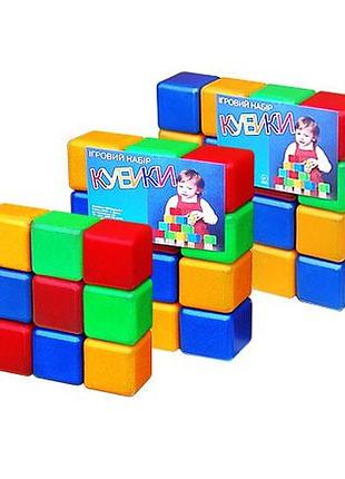 Кубики цветные, 16 кубиков, m-toys, 5063