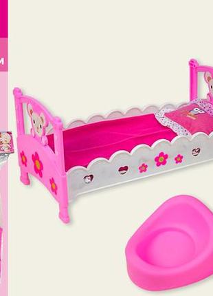 Кроватка, горшок, бутылка, пустышка, тарелка, приборы, rl005