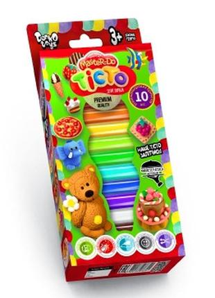 Набір для творчості "тісто для ліплення "master do", укр., 10 кольорів, тл-02-17