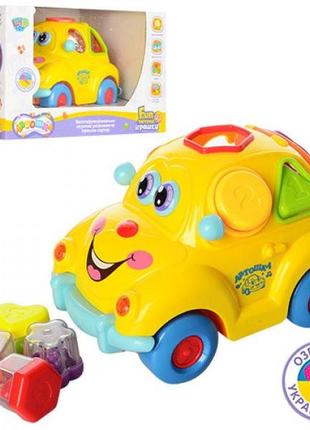 Гра автошка, машинка, музична (укр), світло, їздить, сортер, каталка, 9170ua