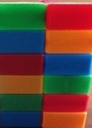 Дитячі кубики кольорові 12шт бамсик 111