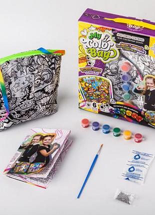 Набор для творчества "my color bag совы", сумка-раскраска, мини, mcob-01-04